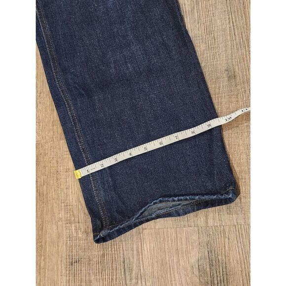 Rocawear wide-leg embroidered womens 14 (28x28) dark wash Y2K embroidered - Picture 7 of 9